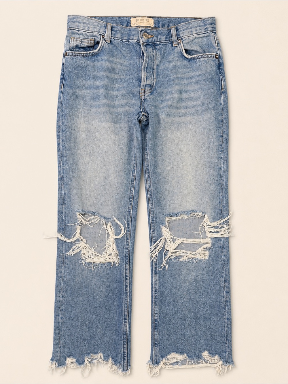 Free People We The Free Maggie Distressed Crop Jeans 24